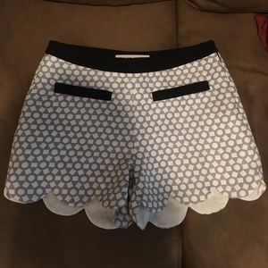 Tailored grey black and white shorts